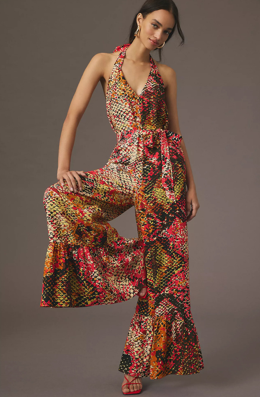 NWT Plenty by Tracy Reese Free Printed Flowy Jumpsuit - Size XS